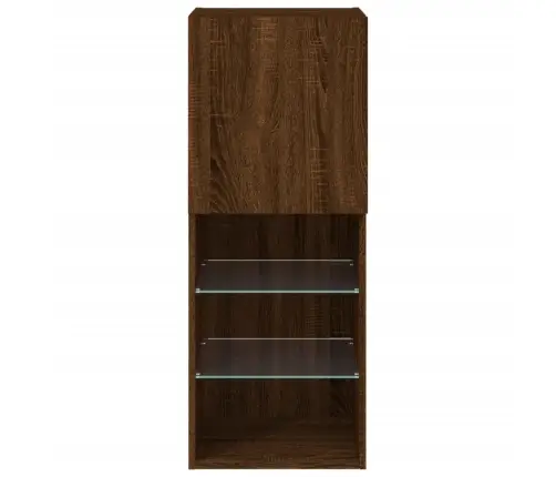 Tv Galdiņš Ar Led Lampiņām, Ozolkoka Krāsa, 40,5X30X102 Cm Vidaxl