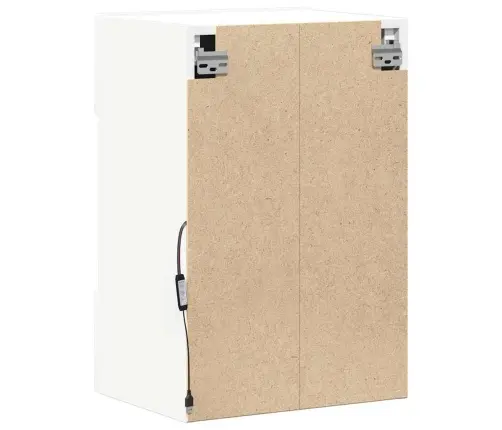 Seinakapid Led-Tuledega Teleri Jaoks 2 Tk, Valge, 40 X 30 X 60,5 Cm