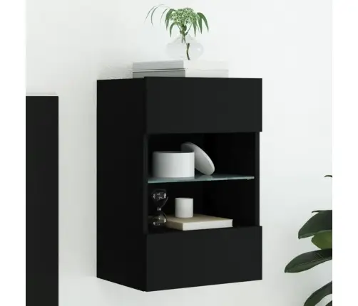 Teleri Seinakapp Led-Tuledega, Must, 40 X 30 X 60,5 Cm Teleri Seinakapp Led-Tuledega, Must, 40 X 30 X 60,5 Cm