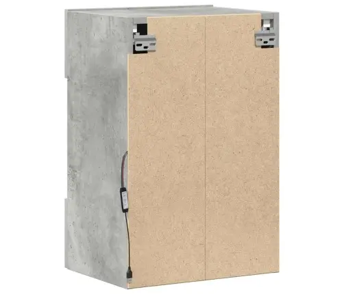 Sienas Skapīši Ar Led Apgaismojumu Televizoram, 2 Gab., Betona Pelēki, 40X30X60,5Cm Vidaxl