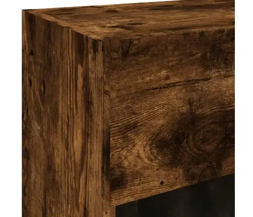 Tv Plaukti Ar Led Lampiņām, 40X30X60,5 Cm, Ozolkoka Krāsā Vidaxl