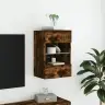 Tv Plaukti Ar Led Lampiņām, 40X30X60,5 Cm, Ozolkoka Krāsā Vidaxl