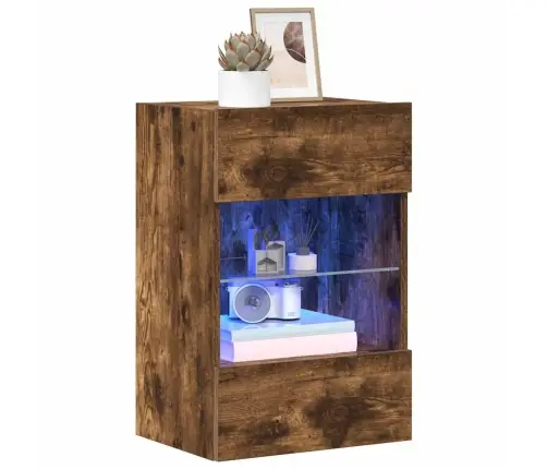 Sienas Skapīši Ar Led Apgaismojumu Televizoram, 2 Gb., 40X30X60,5Cm, Ozolkoka Krāsa Vidaxl Sienas Skapīši Ar Led Apgaismojumu Televizoram, 2 Gb., 40X30X60,5Cm, Ozolkoka Krāsa Vidaxl