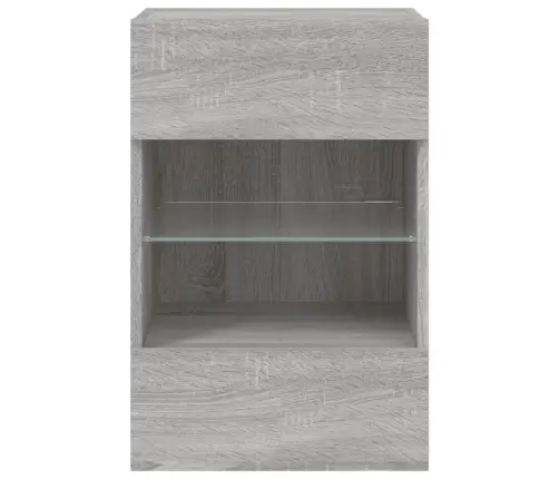 Tv Skapītis Ar Led Lampiņām, Pelēka Ozola Krāsa, 40X30X60,5 Cm Vidaxl Tv Skapītis Ar Led Lampiņām, Pelēka Ozola Krāsa, 40X30X60,5 Cm Vidaxl