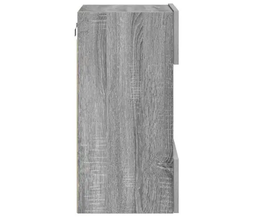 Sienas Skapīši Ar Led Apgaismojumu Televizoram, 2 Gab., 40X30X60,5 Cm, Pelēka Ozola Vidaxl Sienas Skapīši Ar Led Apgaismojumu Televizoram, 2 Gab., 40X30X60,5 Cm, Pelēka Ozola Vidaxl
