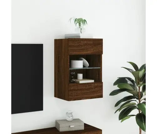 Tv Plaukti Ar Led Lampiņām, 40X30X60,5 Cm, Brūna Ozolkoka Vidaxl Tv Plaukti Ar Led Lampiņām, 40X30X60,5 Cm, Brūna Ozolkoka Vidaxl