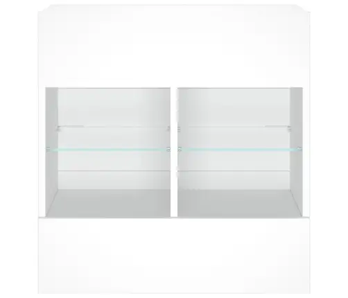 Tv Galdiņš Ar Led Lampiņām, Balti, 58,5X30X60,5 Cm Vidaxl