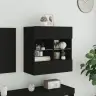 Tv Galdiņš Ar Led Lampiņām, Melni, 58,5X30X60,5 Cm Vidaxl