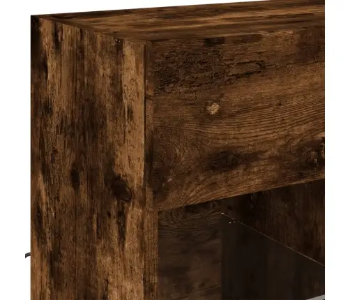 Tv Plaukti Ar Led Lampiņām, 58,5X30X60,5 Cm, Ozolkoka Krāsā Vidaxl