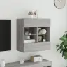 Tv Skapītis Ar Led Lampiņām, Pelēka Ozola Krāsa, 58,5X30X60,5Cm Vidaxl