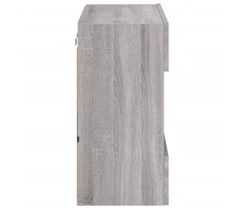 Tv Skapītis Ar Led Lampiņām, Pelēka Ozola Krāsa, 58,5X30X60,5Cm Vidaxl