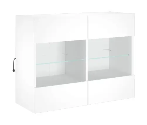 Tv Galdiņš Ar Led Lampiņām, Balti, 78,5X30X60,5 Cm Vidaxl Tv Galdiņš Ar Led Lampiņām, Balti, 78,5X30X60,5 Cm Vidaxl