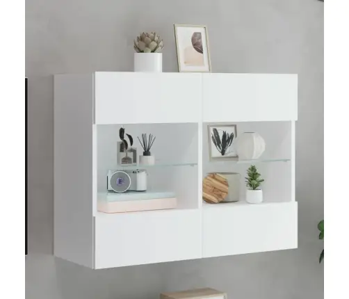 Tv Galdiņš Ar Led Lampiņām, Balti, 78,5X30X60,5 Cm Vidaxl Tv Galdiņš Ar Led Lampiņām, Balti, 78,5X30X60,5 Cm Vidaxl