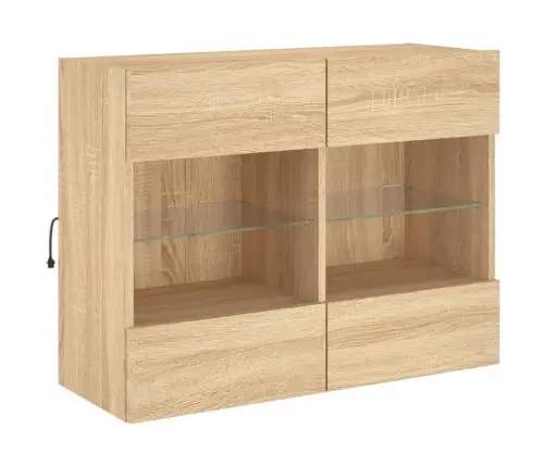 Tv Plaukts Ar Led Lampiņām, 78,5X30X60,5 Cm, Koka Krāsā Vidaxl Tv Plaukts Ar Led Lampiņām, 78,5X30X60,5 Cm, Koka Krāsā Vidaxl