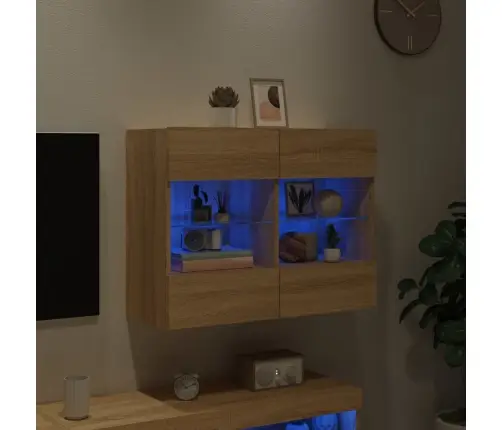 Tv Plaukts Ar Led Lampiņām, 78,5X30X60,5 Cm, Koka Krāsā Vidaxl Tv Plaukts Ar Led Lampiņām, 78,5X30X60,5 Cm, Koka Krāsā Vidaxl