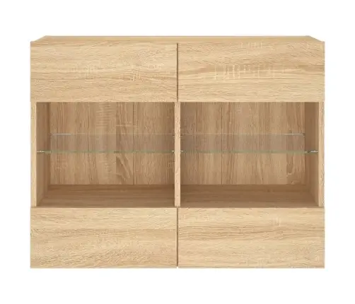 Tv Plaukts Ar Led Lampiņām, 78,5X30X60,5 Cm, Koka Krāsā Vidaxl Tv Plaukts Ar Led Lampiņām, 78,5X30X60,5 Cm, Koka Krāsā Vidaxl