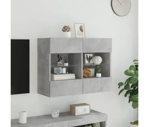 Tv Galdiņi Ar Led Lampiņām, Betona Pelēki, 78,5X30X60,5 Cm Vidaxl Tv Galdiņi Ar Led Lampiņām, Betona Pelēki, 78,5X30X60,5 Cm Vidaxl