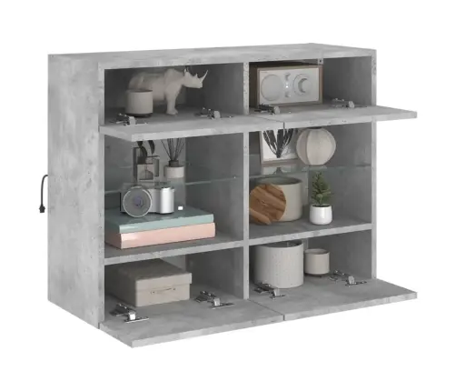 Tv Galdiņi Ar Led Lampiņām, Betona Pelēki, 78,5X30X60,5 Cm Vidaxl Tv Galdiņi Ar Led Lampiņām, Betona Pelēki, 78,5X30X60,5 Cm Vidaxl