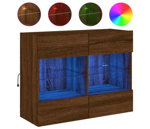 Teleri Seinakapp Led-Tuledega, Pruun Tamm, 78,5 X 30 X 60,5 Teleri Seinakapp Led-Tuledega, Pruun Tamm, 78,5 X 30 X 60,5