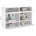 Tv Galdiņš Ar Led Lampiņām, Balti, 98,5X30X60,5 Cm Vidaxl