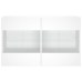 Tv Galdiņš Ar Led Lampiņām, Balti, 98,5X30X60,5 Cm Vidaxl