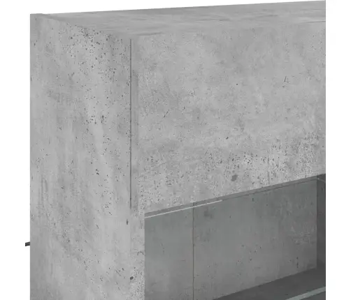 Tv Galdiņi Ar Led Lampiņām, Betona Pelēki, 98,5X30X60,5 Cm Vidaxl