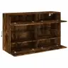 Sieninė Tv Spintelė Su Led Lemputėmis, Dūminė, 98,5X30X60,5Cm