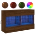 Tv Plaukti Ar Led Lampiņām, 98,5X30X60,5 Cm, Brūna Ozolkoka Vidaxl