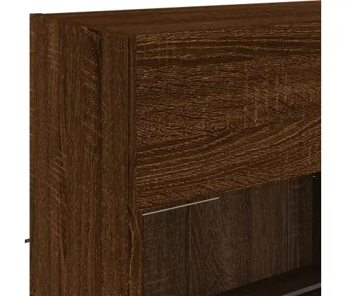 Tv Plaukti Ar Led Lampiņām, 98,5X30X60,5 Cm, Brūna Ozolkoka Vidaxl