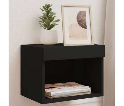 Seinale Kinnitatav Öökapp Led-Tuledega, Must