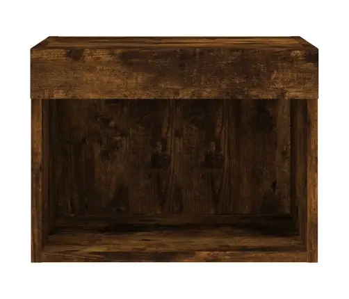 Sienas Naktsskapītis Ar Led, Ozola Krāsa Vidaxl