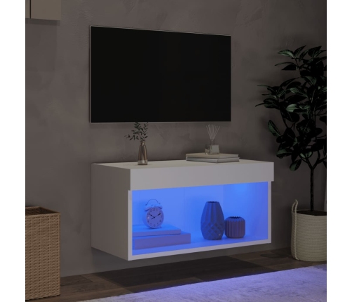 Led-Tuledega Telerikapp, Valge, 60 X 30 X 30 Cm