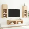 Led-Tuledega Telerikapp, Sonoma Tamm, 60 X 30 X 30 Cm