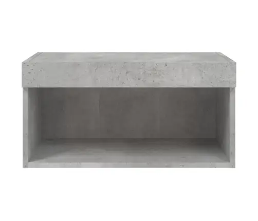 Tv Skapītis Ar Led Lampiņām, Betona Pelēki, 60X30X30 Cm Vidaxl