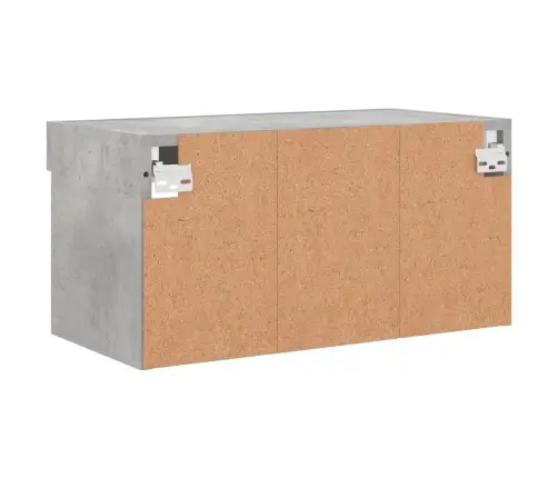 Tv Skapītis Ar Led Lampiņām, Betona Pelēki, 60X30X30 Cm Vidaxl