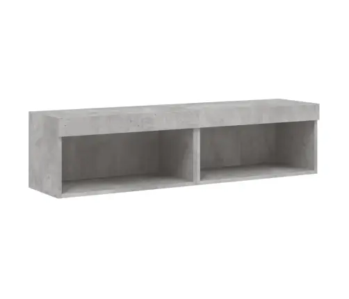 Tv Skapīši Ar Led Apgaismojumu, 2 Gab., Pelēki, 60X30X30 Cm Vidaxl