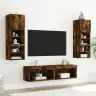 Tv Spintelė Su Led Lemputėmis, Dūminio Ąžuolo, 60X30X30Cm