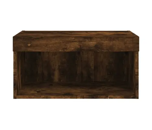 Tv Spintelė Su Led Lemputėmis, Dūminio Ąžuolo, 60X30X30Cm