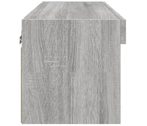 Tv Skapītis Ar Led Lampiņām, Pelēka Ozola Krāsa, 60X30X30 Cm Vidaxl