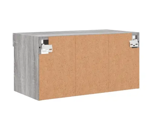 Tv Skapītis Ar Led Lampiņām, Pelēka Ozola Krāsa, 60X30X30 Cm Vidaxl