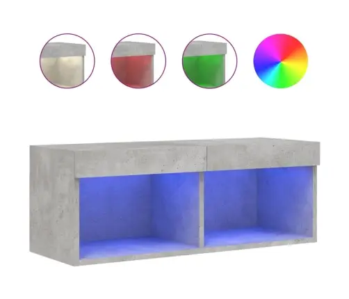 Tv Skapītis Ar Led Lampiņām, Betona Pelēki, 80X30X30 Cm Vidaxl Tv Skapītis Ar Led Lampiņām, Betona Pelēki, 80X30X30 Cm Vidaxl