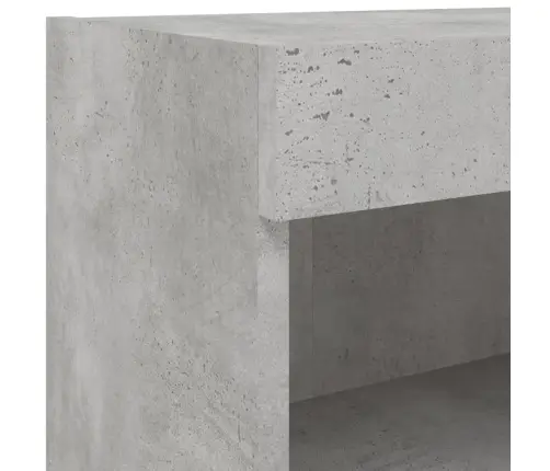 Tv Spintelės Su Led Lemputėmis, 2Vnt., Betono, 80X30X30Cm Tv Spintelės Su Led Lemputėmis, 2Vnt., Betono, 80X30X30Cm