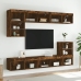 Tv Skapītis Ar Led Apgaismojumu, Ozolkoka Krāsa, 80X30X30 Cm Vidaxl