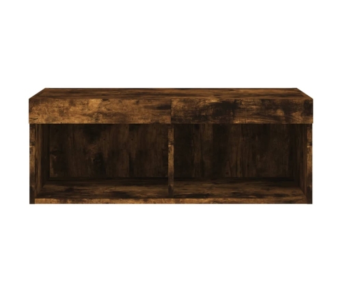 Tv Skapītis Ar Led Apgaismojumu, Ozolkoka Krāsa, 80X30X30 Cm Vidaxl
