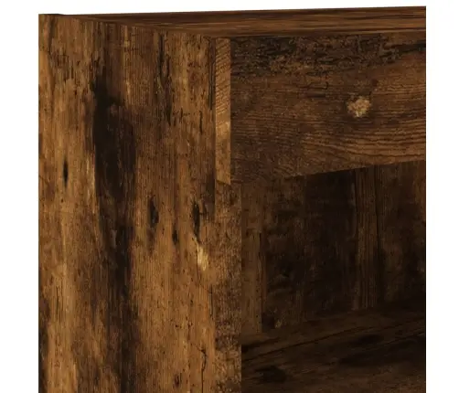 Tv Spintelė Su Led Lemputėmis, Dūminio Ąžuolo, 80X30X30Cm