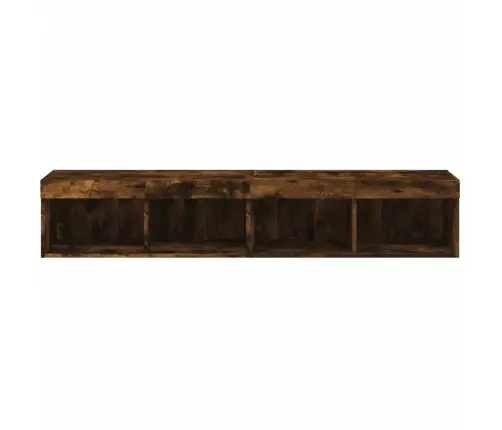 Tv Skapīši Ar Led Lampiņām, 2 Gab., Ozolkoka Krāsa, 80X30X30 Cm Vidaxl