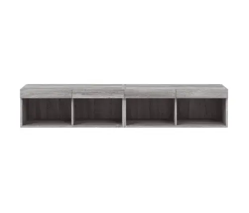 Tv Spintelės Su Led, 2Vnt., Pilkos Ąžuolo, 80X30X30Cm Tv Spintelės Su Led, 2Vnt., Pilkos Ąžuolo, 80X30X30Cm