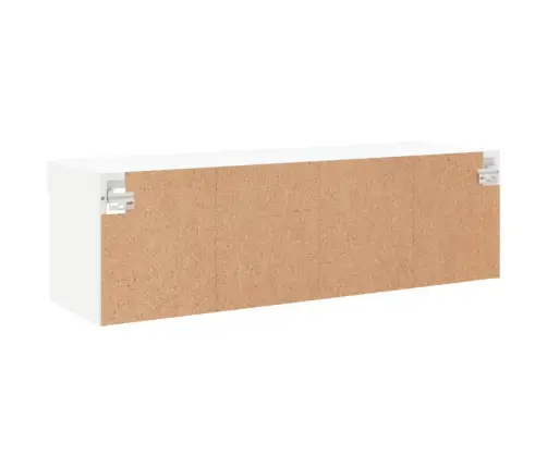 Tv Skapītis Ar Led Lampiņām, Balti, 100X30X30 Cm Vidaxl