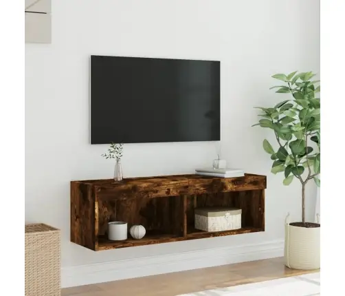 Tv Skapītis Ar Led Lampiņām, Ozolkoka Krāsa, 100X30X30 Cm Vidaxl Tv Skapītis Ar Led Lampiņām, Ozolkoka Krāsa, 100X30X30 Cm Vidaxl