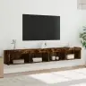 Tv Skapīši Ar Led Lampiņām, 2 Gab., Ozolkoka Krāsa, 100X30X30Cm Vidaxl